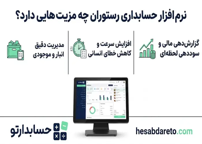 نرم افزار حسابداری رستوران چه مزیت هایی دارد؟