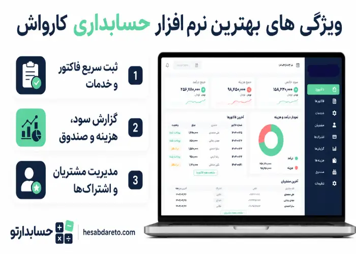 ویژگی های بهترین نرم افزار حسابداری کارواش